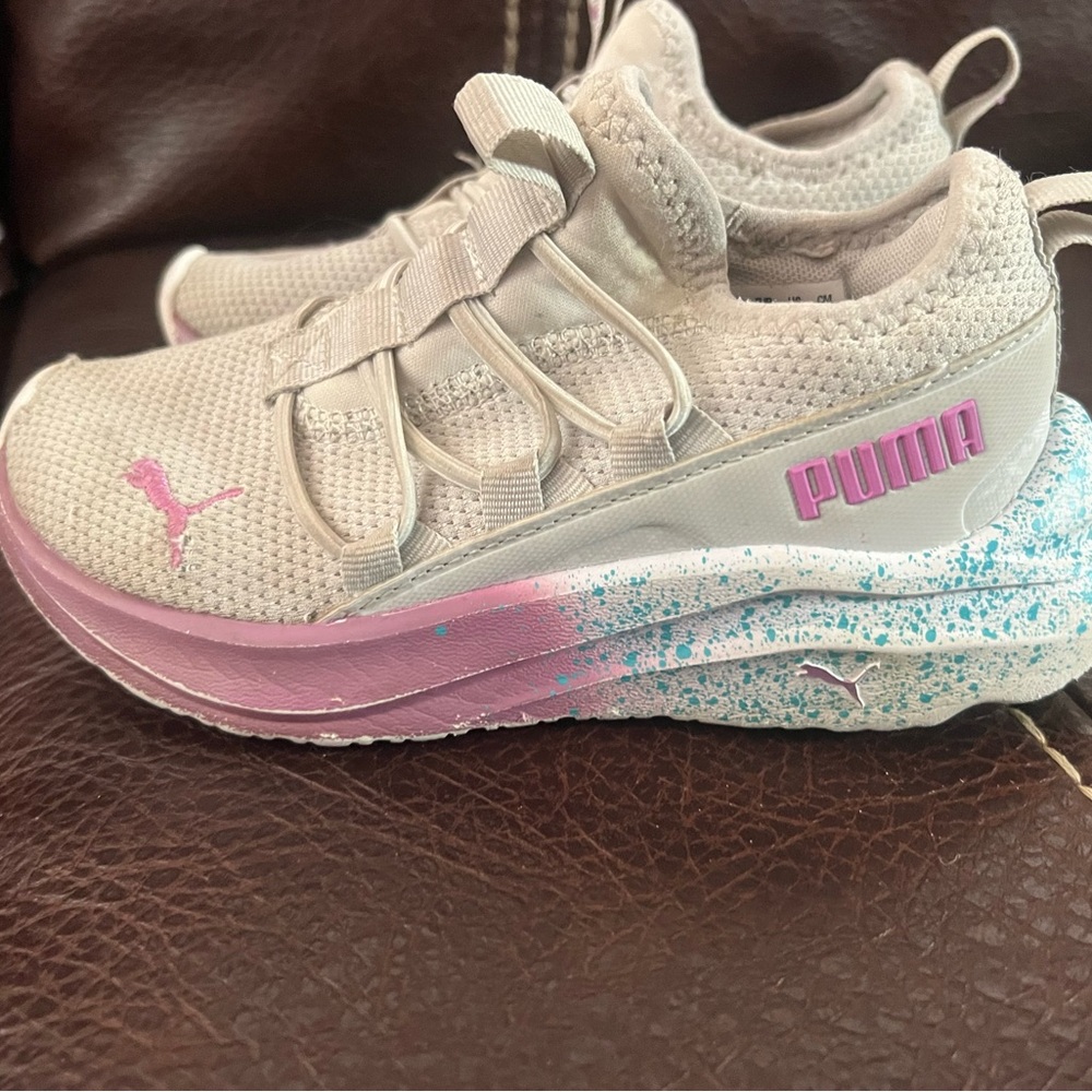 Puma …. Little girl size 11 Puma sneakers
